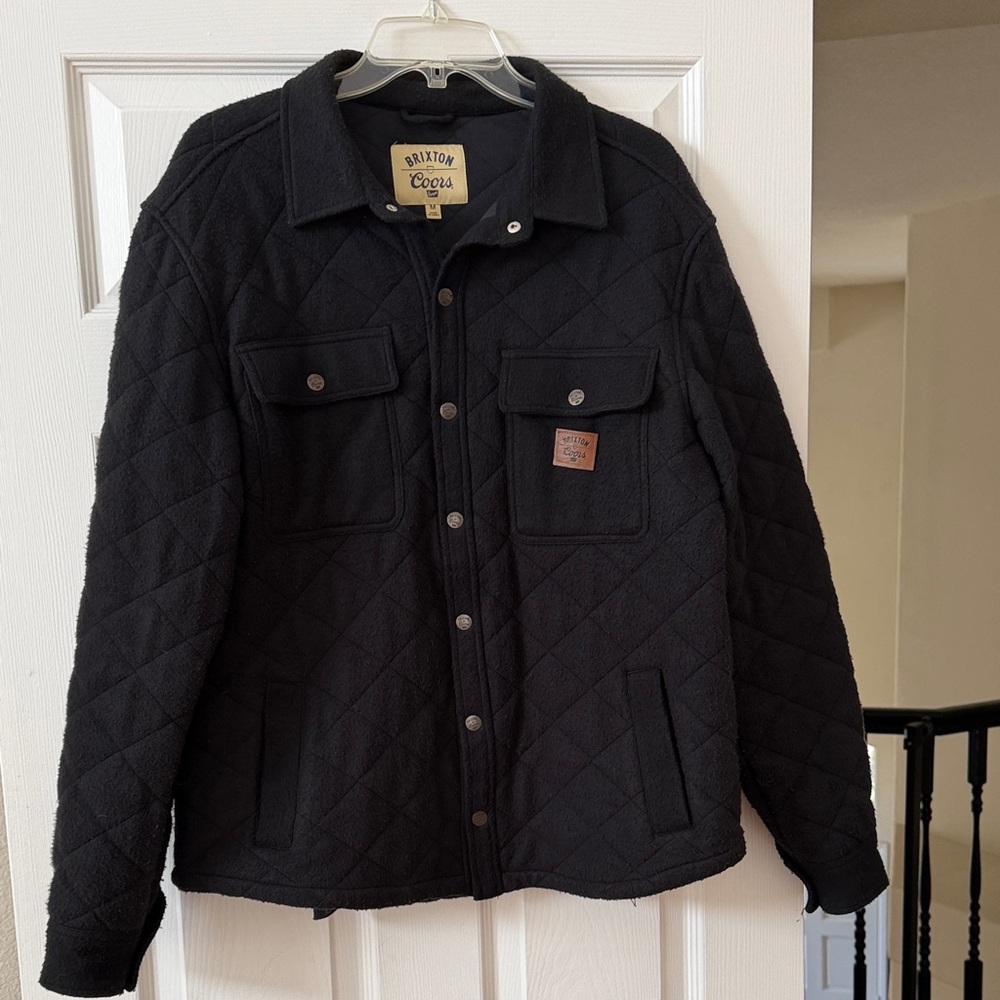 Brixton x Coors Black Quilted Jacket
